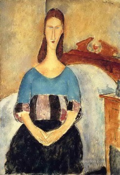 Jeanne Hebuterne 1919 1 Amedeo Modigliani Pinturas al óleo